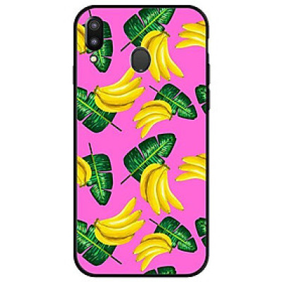 Ốp lưng dành cho điện thoại Samsung Galaxy M20 - Chuối Nền Hồng