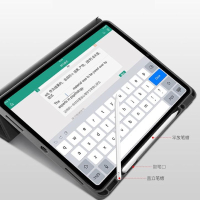 Bao da chính hãng Mutural cao cấp cho iPad Pro 11.0 2020 có khay đựng bút - Xanh