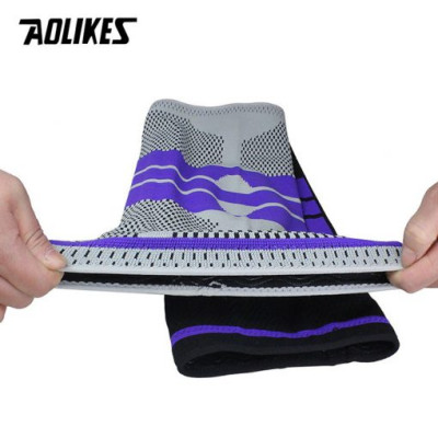 Đai bảo vệ đầu gối AOLIKES A-7721 trợ lực khớp gối với silicone đàn hồi sport knee protector