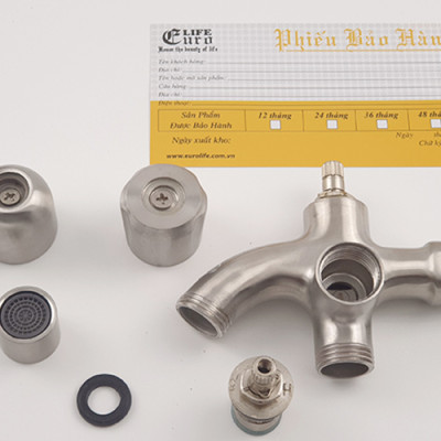 Củ sen lạnh Inox SUS 304 Eurolife EL-110 (Trắng vàng)