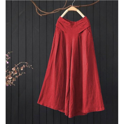 quần váy - thoải mái cho ngày hè, chất liệu đũi - Full size (H3)