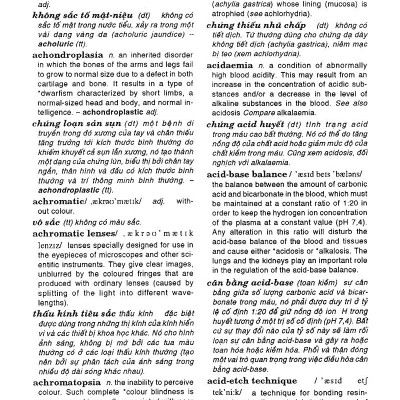 Từ Điển Y Học Anh - Việt