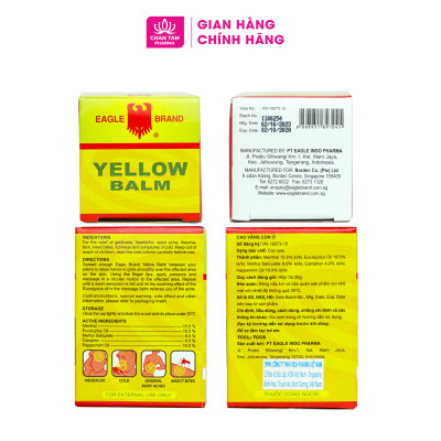 [Chính Hãng Singapore] Dầu Cù Là Con Ó Vàng Yellow Balm 40g - Giảm Đau Hiệu Quả