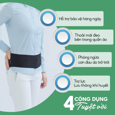 [MỚI] Đai lưng Phiten loại mỏng waist belt supporters metax AP231014/AP231016
