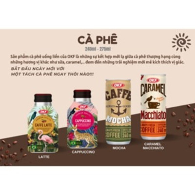 Cà phê Mocha OKF Hàn Quốc 240ML x 30lon