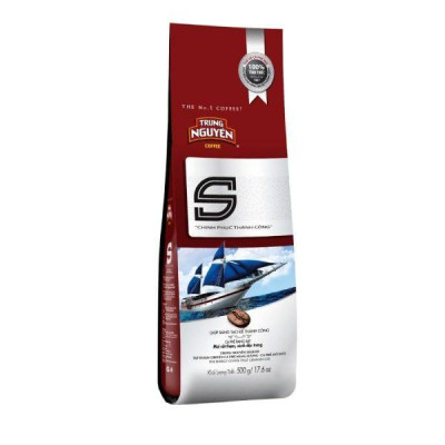 Cà Phê Trung Nguyên Legend Chữ S Chinh Phục - Bịch 500gr - Cà Phê Rang Xay Pha Phin Đậm Đà, Nguyên Chất, Mạnh Mẽ