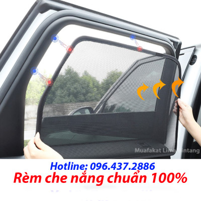 Rèm Che Nắng Honda Brio, Rèm Chắn Nắng Nam Châm Cho Xe ô tô, Bộ 4 Tấm, có nam châm
