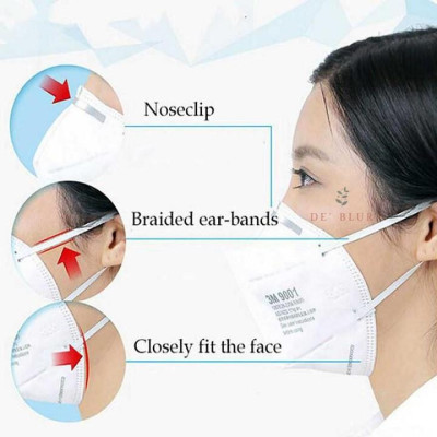 Khẩu Trang 3M 9001 Lọc 90% Bụi Mịn PM2.5 & Khí Thải Chuẩn N90 chính hãng