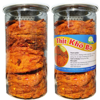 Khô Bò Miếng Mềm Ngon Cao Cấp TLP - Hũ 250G