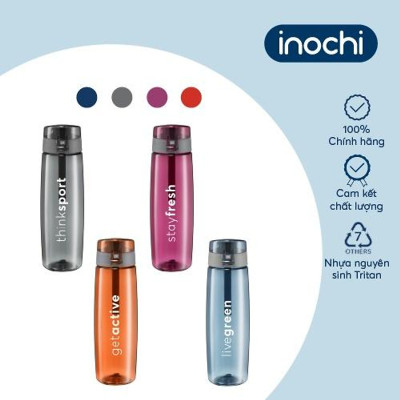 Bình Nước Thể Thao Kita Active Sản Xuất Theo Tiêu Chuẩn Nhật Bản An Toàn Cho Người Dùng- Chính hãng inochi ( Tặng kèm khăn lau đa năng pakasa)
