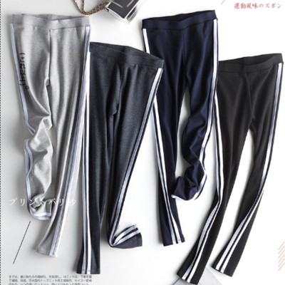 Quần legging tập Yoga kẻ sọc ôm cực đẹp (Xám)