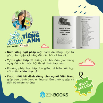 Sách - Lộ Trình Học Tiếng Anh Cho Người Mất Gốc (The English Journey) - Nguyễn Thị Xuân Quỳnh - Zenbooks