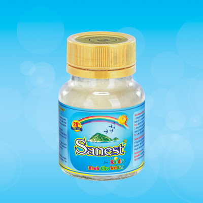 [Combo 30 lọ] Nước Yến sào Khánh Hòa Sanest Kids đóng lọ 62ml - S161