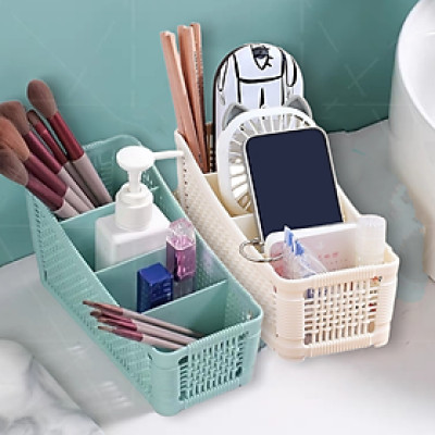 Kệ đựng mỹ phẩm 4 ngăn, khay đựng đồ trang điểm, makeup NBL bằng nhựa tiện ích cao cấp