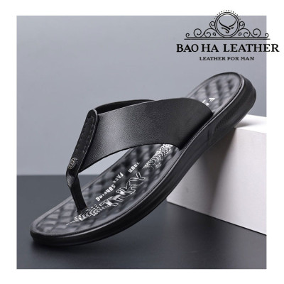Dép nam xỏ ngón da trơn BHD3005 Dép tông, thoải mái, êm chân, dễ chịu