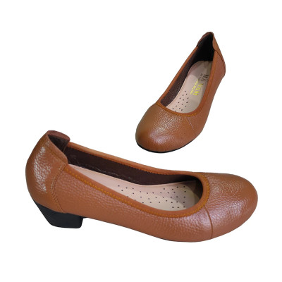 Giày Cao Gót Nữ HÀ NAM Da Bò Thật Cao Cấp 5cm GBBN2079