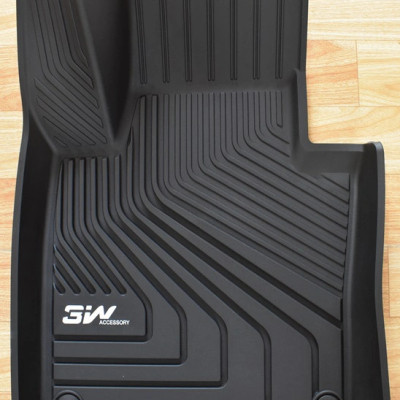 Thảm lót sàn xe ô tô Volvo XC60 2017- đến nay Nhãn hiệu Macsim 3W chất liệu nhựa TPE đúc khuôn cao cấp - màu đen