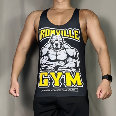 Áo ba lỗ tập gym nam DOGYMSHOP form body, thun lạnh 4 chiều thoáng mát ABBL3