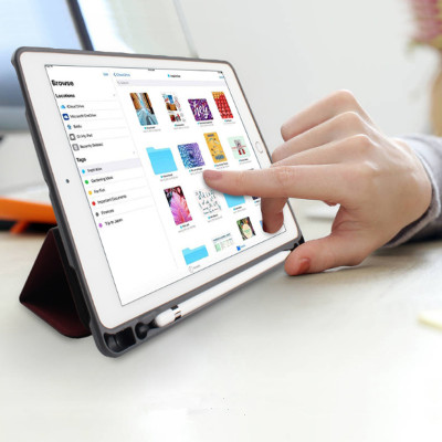 Bao da Ipad 10.2 (Thế hệ 7 – 2019) hiệu Mutural _ Màu đỏ_ Hàng nhập khẩu