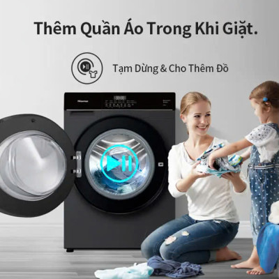 Máy giặt sấy Hisense Inverter Pro 10.5kg WD105M3 giặt thông minh AI, điều khiển từ xa, bảo hành 3 năm - HÀNG CHÍNH HÃNG