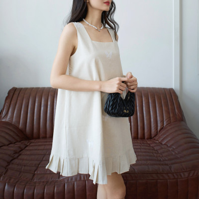 Đầm hai dây nữ bản to dáng suông phong cách tiểu thơ sang trọng Simmy Miều Est.2013