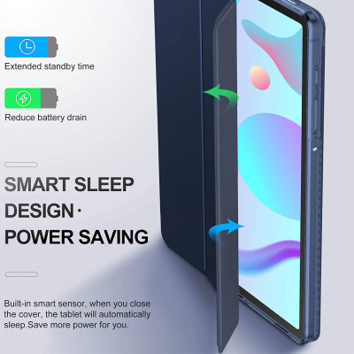 Case bao da chống sốc cho Samsung Galaxy Tab S5e (T720 / T725) 10.5 inch hiệu HOTCASE thiết kế siêu mỏng hỗ trợ Smartsleep, gập nhiều tư thế, mặt da siêu mịn - hàng nhập khẩu