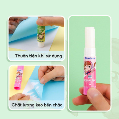 Keo Khô Dán Giấy - Nhân Vật Akooland Thế Giới Học Cụ Thần Kỳ - Thiên Long G-026/AK - Màu Vàng