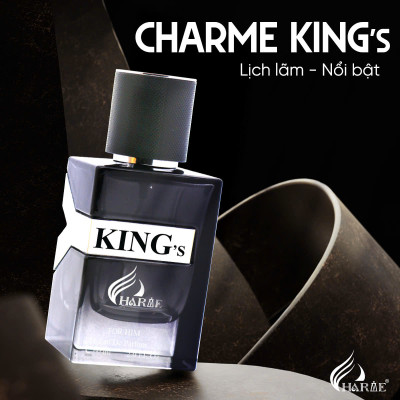 Nước Hoa Nam CHARME KING 60ml Lưu Hương Lâu Nam Tính, Mạnh Mẽ_Nước Hoa Chính Hãng