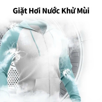 Máy giặt Hisense Inverter cửa ngang WFQA1043BT 10.5kg diệt khuẩn 99%, tiết kiệm điện, bảo hành 3 năm - HÀNG CHÍNH HÃNG