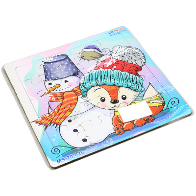 Bộ Xếp Hình Puzzle Minh Châu 20-026 - Cáo Nhỏ Mùa Đông (20 Mảnh Ghép)