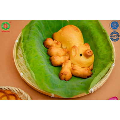 BÁNH TRUNG THU BẦY HEO 5 CON THÀNH LONG - NHÂN ĐẬU XANH 220G - VIỆT NAM