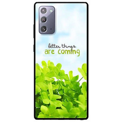 Ốp lưng dành cho Samsung Galaxy Note 20 mẫu Cỏ Xanh Và Chữ