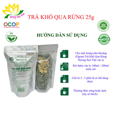 Trà Khổ Qua Rừng (Sấy Lạnh) Hương Sen Việt (25g)