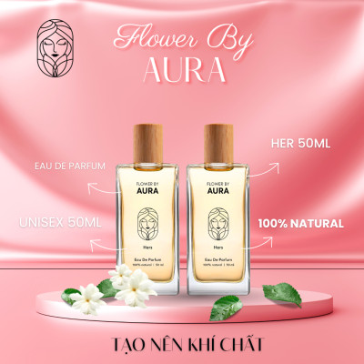 Nước hoa thiên nhiên Flower By Aura_Combo 2 chai Hers 50ml 