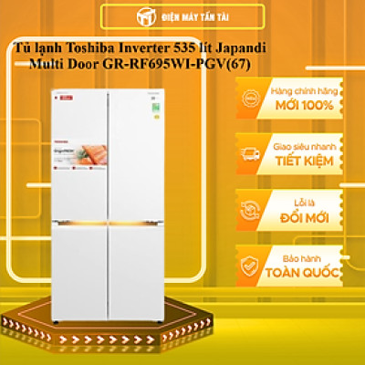 GR-RF695WI-PGV - Tủ lạnh Toshiba Inverter 535 lít Japandi Multi Door GR-RF695WI-PGV - Hàng Chính Hãng - Chỉ Giao HCM