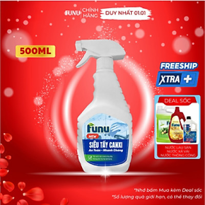 Chai xịt tẩy cặn canxi, tẩy kính, vòi sen, bồn sứ, chậu tắm, gạch men, gương soi - Hàng chính hãng