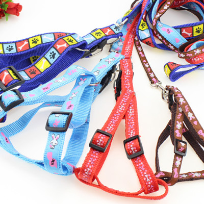 Dây dắt yếm cho thú cưng vải may chất lượng cao Genyo Leash 014 (mẫu màu giao ngẫu nhiên)