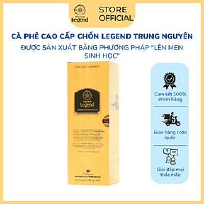 Combo 2 Hộp Cà Phê Chồn Arabica, Robusta, Excelsa - Hộp 225g - Trung Nguyên Legend (Vị đậm, đắng thanh, chocolate)