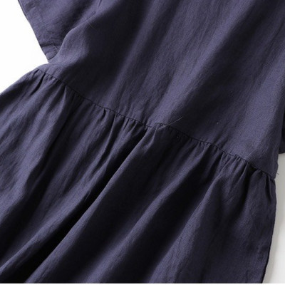 Đầm suông Linen thiết kế 2 túi sườn sang chảnh form rộng nhiều màu da215 