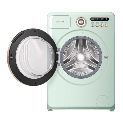 Máy giặt sấy Hisense 10.5kg Inverter Pro WD105R5 Diệt khuẩn Khử mùi 99.9%, Ngừa dị ứng, Giặt AI - HÀNG CHÍNH HÃNG