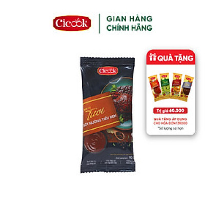 Xốt Nướng Tiêu Đen 90G, Vị Bùi Béo Nhẹ Thanh Đạm Cicook