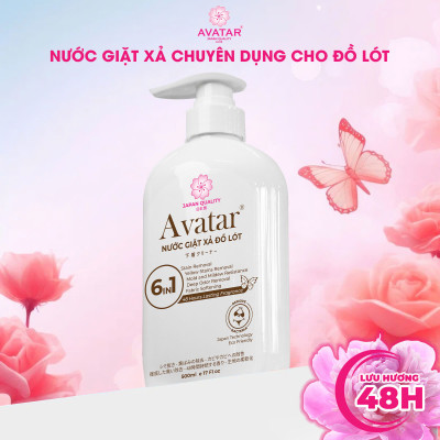 Nước Giặt Đồ Lót Lưu Hương 48 Hours 6 In1 Hương Hoa Cỏ Tươi Mát Avatar (Chai 500 mL)