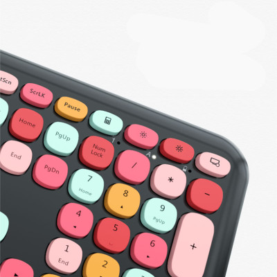 Combo bàn phím chuột không dây MOFII 666 thiết kế hiện đại đa dạng màu sắc kết nối bằng chip USB 2.4GHz - HÀNG CHÍNH HÃNG 