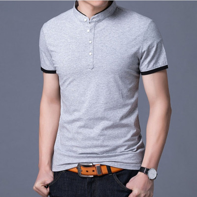 Áo thun nam ngắn tay cổ trụ thời trang SITAKI cao cấp ATN01