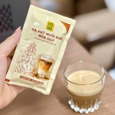 Dây 10 gói Cà phê muối Huế hoà tan (chính gốc)