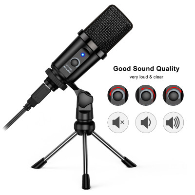 
Micrô USB BEE MỚI cho Máy tính ghi âm có chân đế cho Phòng thu máy tính xách tay 