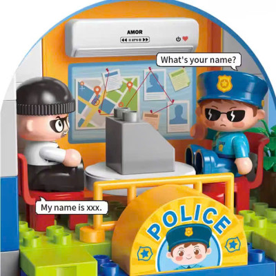 FEELO - 42004 - Lắp Ráp Đồn Cảnh Sát Cao Tầng (175 Chi Tiết)