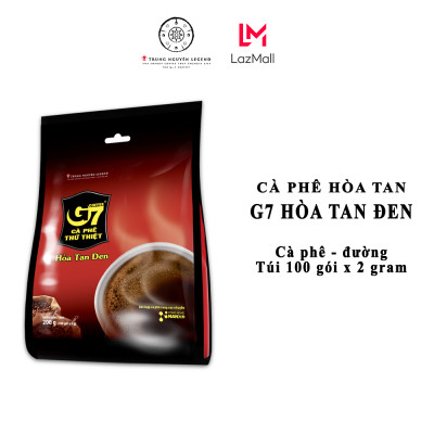 Trung Nguyên Legend - Cà phê G7 hòa tan đen ( không đường) - bịch 100 sachets 2gr
