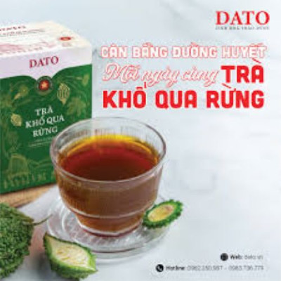 Trà khổ qua rừng DATO, trà túi lọc, thanh nhiệt, giải độc, mát gan, hỗ trợ bệnh tiếu đường, giảm cân