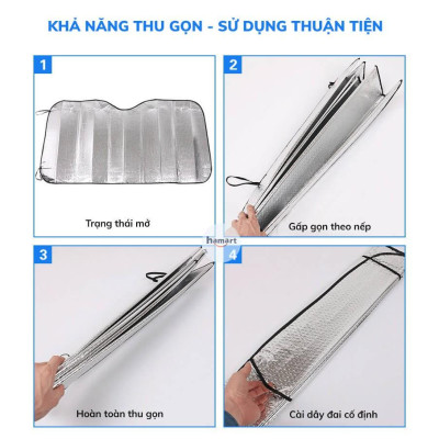 Tấm Che Nắng Ô tô Tấm Che Nắng Kính Lái Trong Xe Xe Hơi 